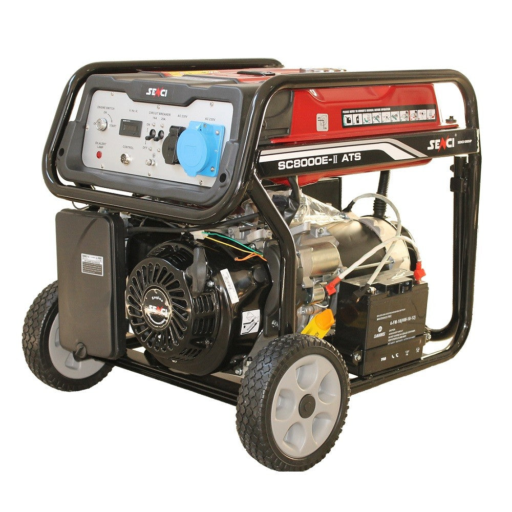 Generator de curent SENCI SC8000-ATS TOP putere maxima 7 kW 230V pornire electrica ATS inclus