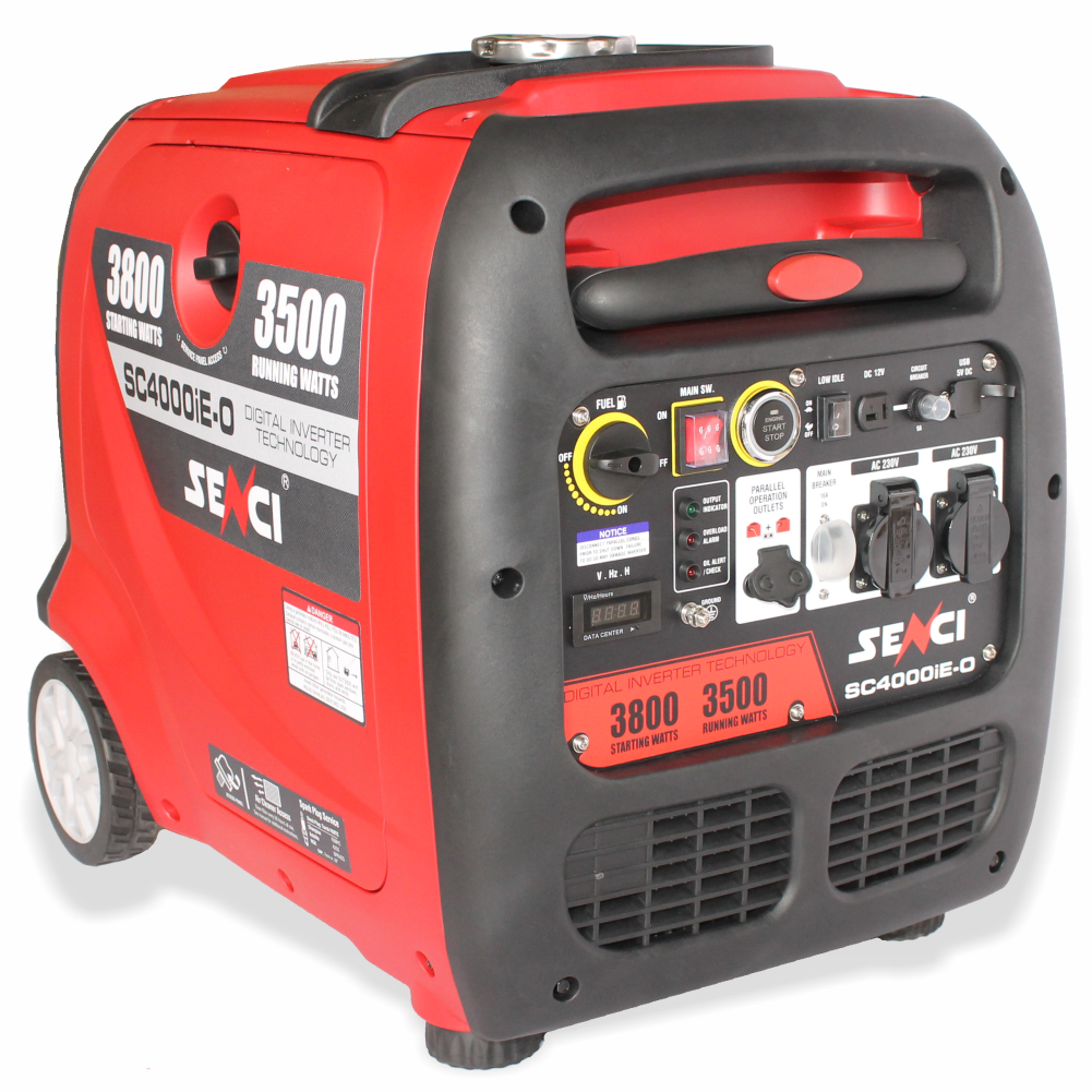 Generator inverter SENCI SC4000iE-O putere maxima 3.8 kW 230V pornire electrica insonorizat