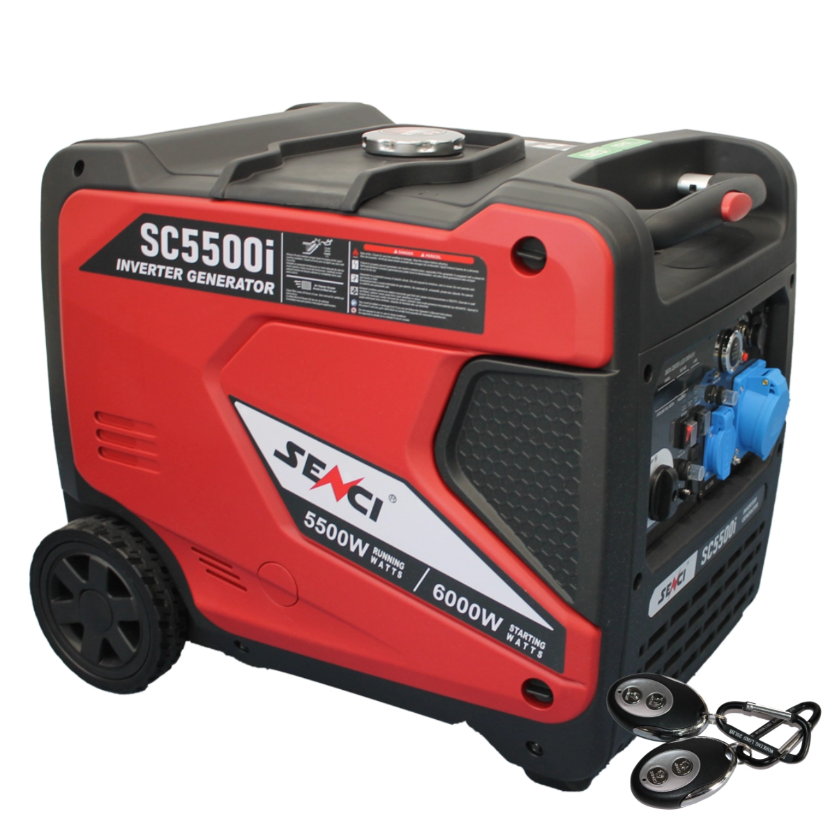 Generator inverter SENCI SC5500iE putere maxima 6.0 kW 230V pornire electrica insonorizat