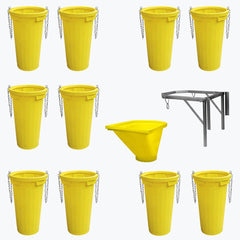 Set Tubulatura evacuare IMER ITALIA 10 buc tuburi 1 suport metalic cuva si 1 cuva incarcare