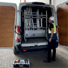 ProTUBE Mini 7 Schela mobila profesionala din aluminiu H lucru 6,8 m