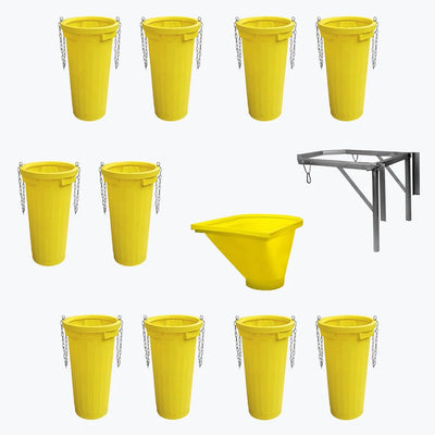 Set Tubulatura evacuare IMER ITALIA 10 buc tuburi 1 suport metalic cuva si 1 cuva incarcare