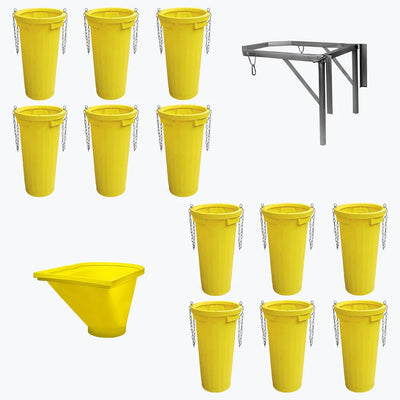 Set Tubulatura evacuare IMER ITALIA 12 buc tuburi 1 suport metalic cuva si 1 cuva incarcare