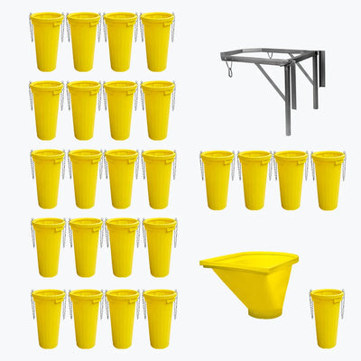 Set Tubulatura evacuare IMER ITALIA 25 buc tuburi 1 suport metalic cuva si 1 cuva incarcare