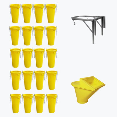 Set tubulatura Evacuare Imer 20 Tuburi Deseuri 1 Suport Cuva 1 Cuva Incarcare cu separator