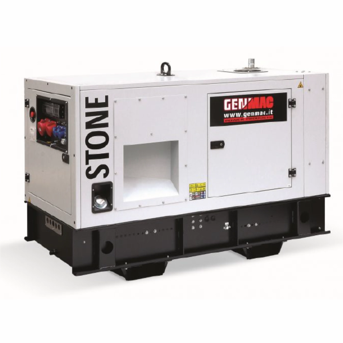 Generator insonorizat Genmac Stone G45IS putere maxima 50 kVA 400V montor Iveco