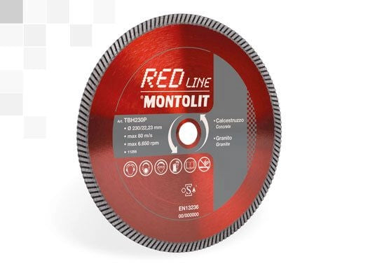 Disc Montolit TBH200 pentru taiere beton/granit/gresie portelanata Ø 200 mm M25.4