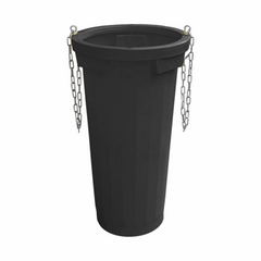 Tub standard pentru evacuare deseuri, TEKCNOPLAST ( NEGRU )