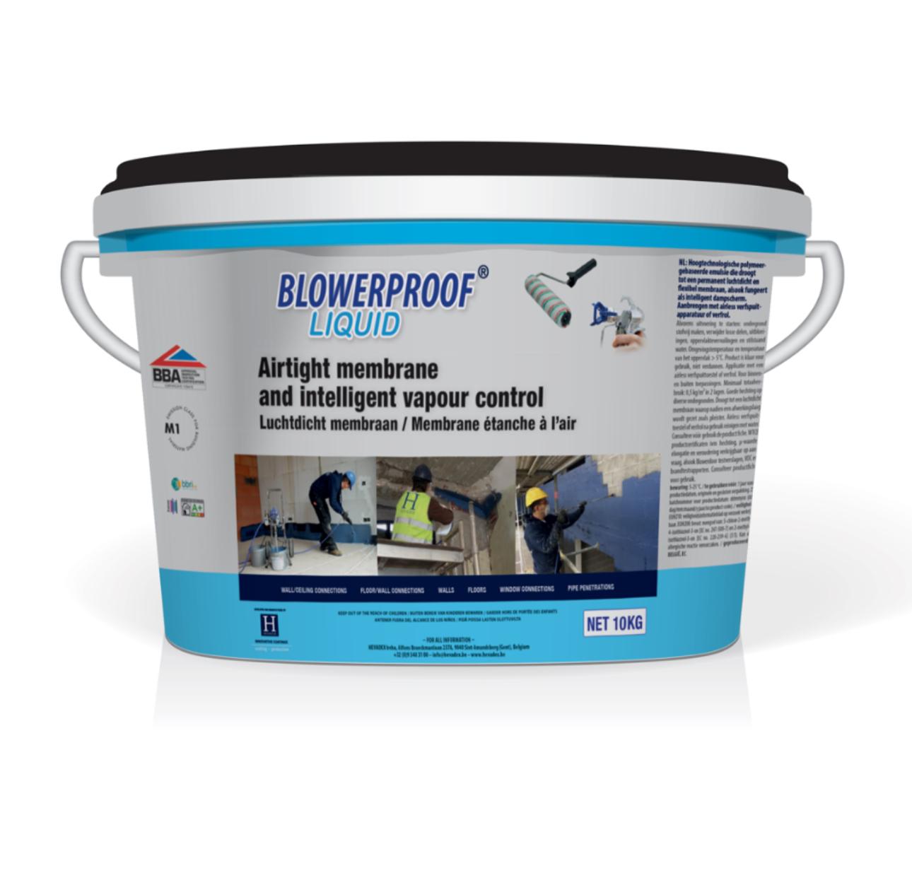 Membrana lichida de etansare, armata si pulverizabila airless Blowerproof Liquid 10kg