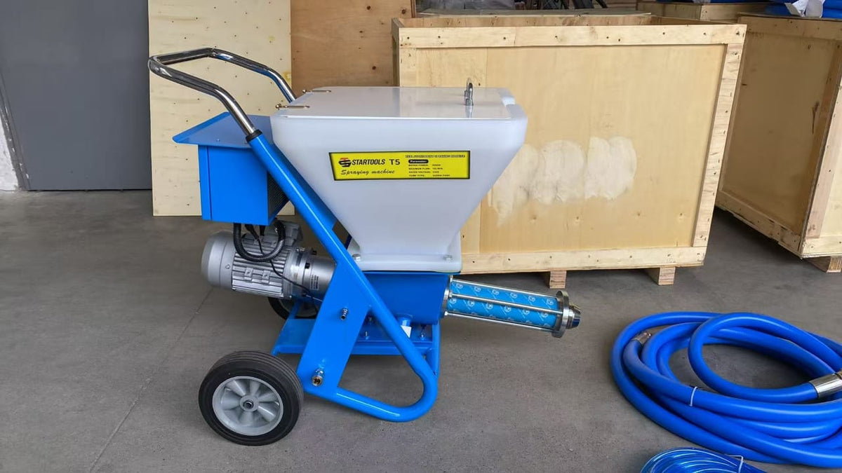 Pompă multifuncțională pentru glet, tencuieli și materiale decorative STARTOOLS T5 – 3.0kW, 16 l/min, 27,6 bar
