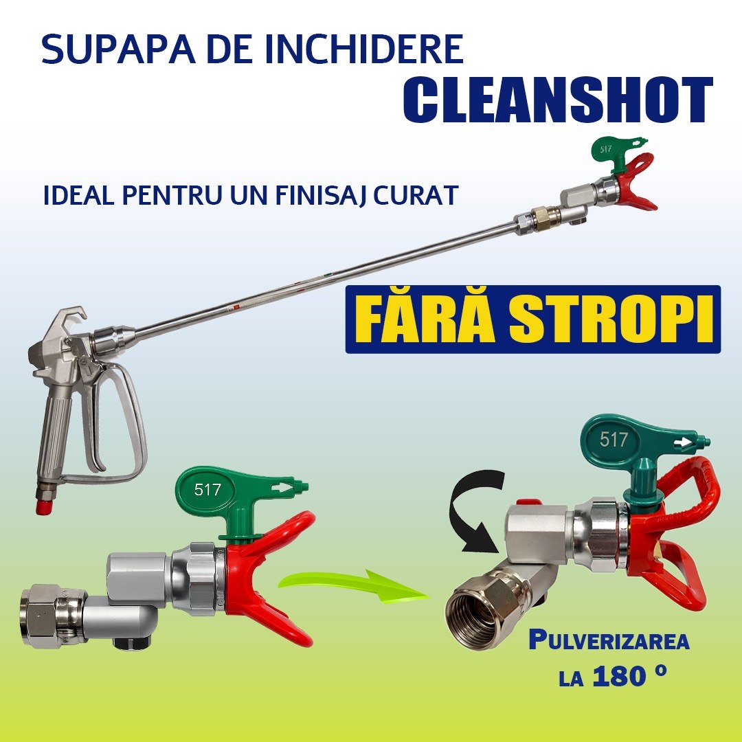 Supapa de inchidere CleanShot cu articulatie pivotanta