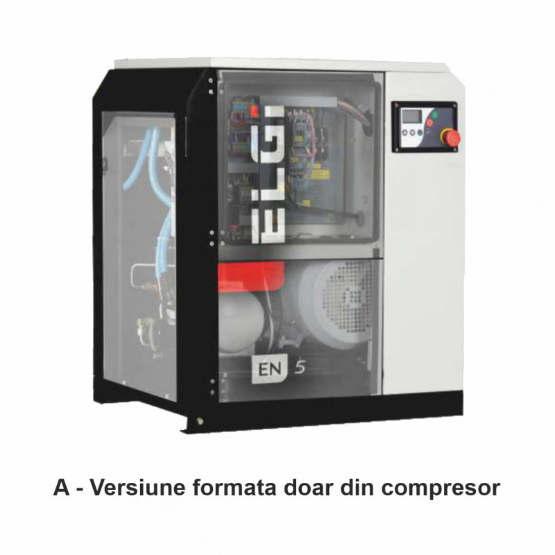 Electric screw compressor ROTAIR EN 07b pressure 9.5 bar flow rate 0.91 m³/min 7.5 KW 400 V