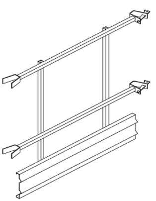 CONDOR – Balustrada capat 1050 x H 1250 mm zincat
