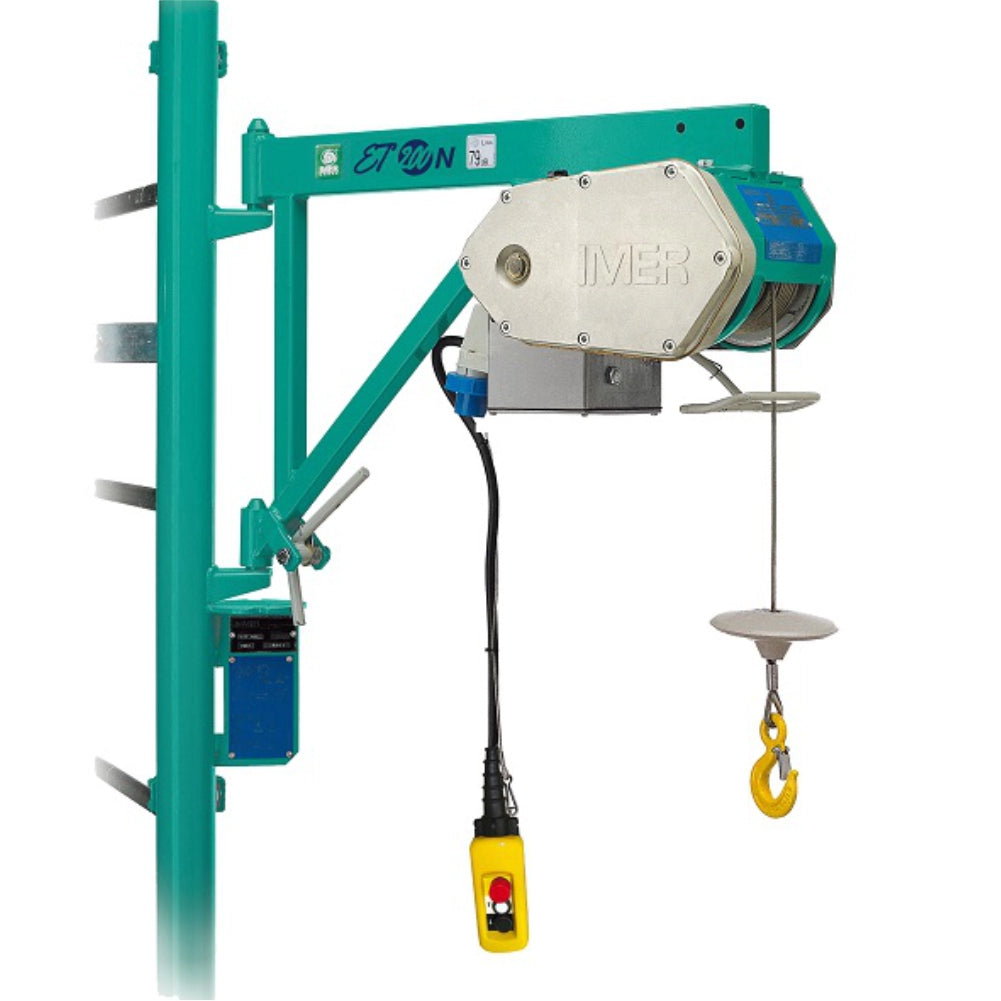 Electric hoist IMER ET200N maximum load 200 kg maximum height 30 m motor 230V 0.75 kW