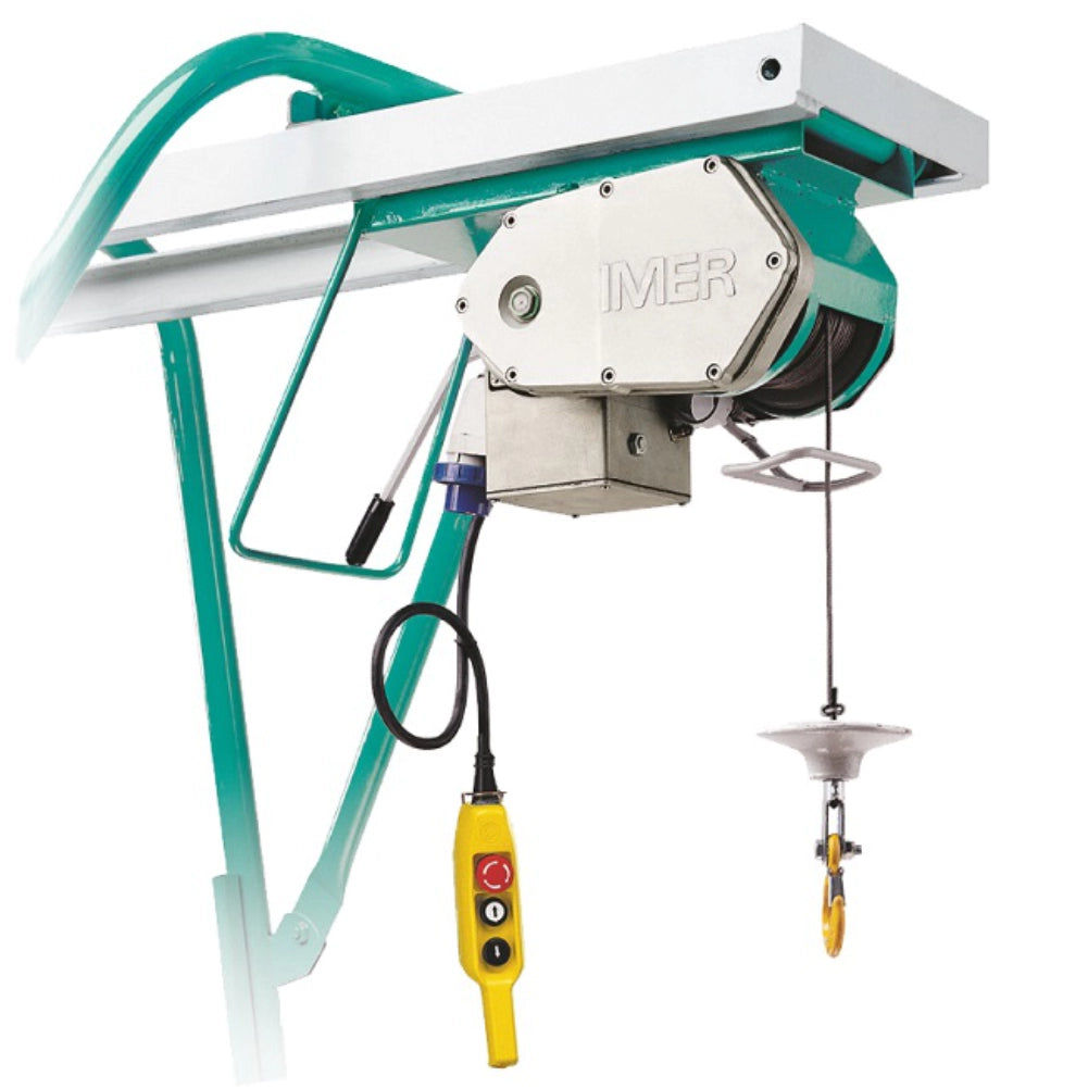 Electric hoist IMER ET300N maximum load 300 kg maximum height 30 m motor 230V 1.1 kW