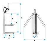 FURCA MACARA POLIERI 1100mm cu echilibrare automata cu arc