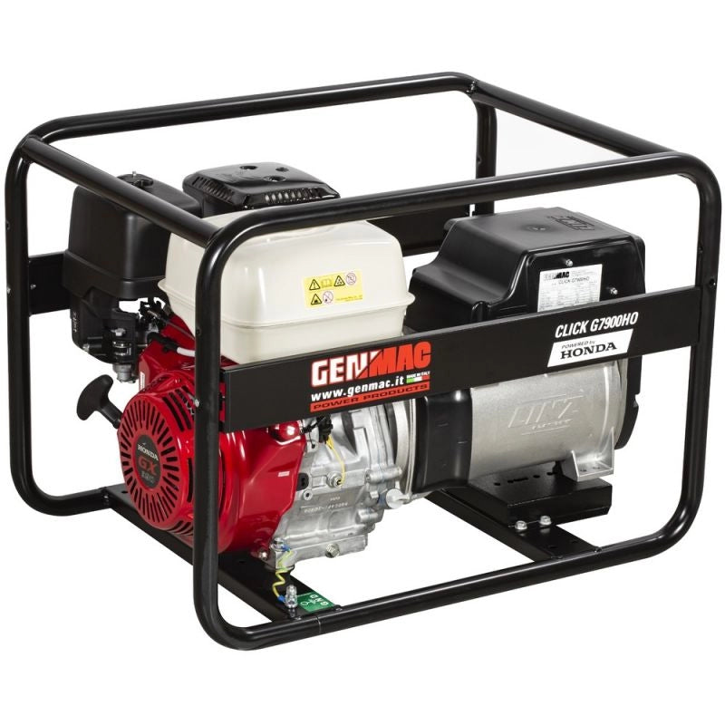 Current generator GENMAC Click G7900HO maximum power 6.4 KW/400V 2.2 KW/230V Honda GX390 engine