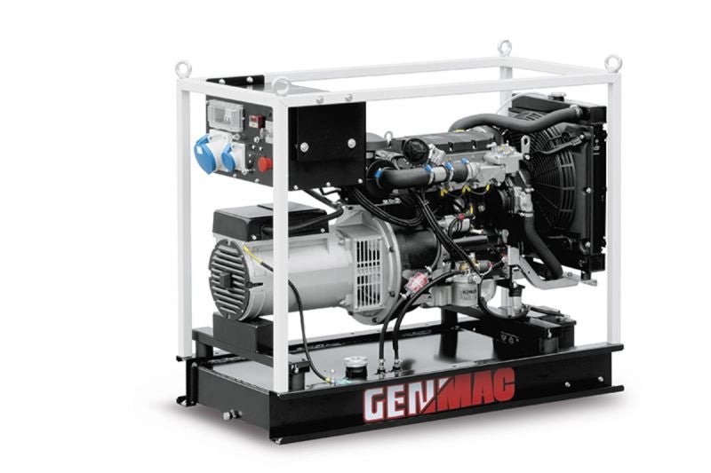 Generator de curent GENMAC Minicage G13100KEO P maxim 11,9 kW/400V 4 KW/230V motor Kohler diesel DE