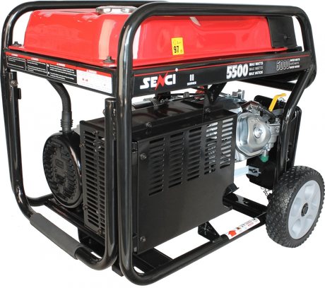 Generator de curent SENCI SC6000E TOP putere maxima 5,5 kW 230V pornire electrica si roti