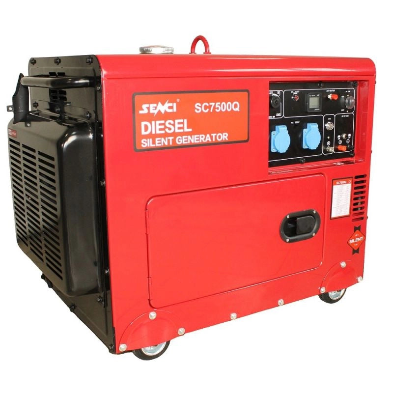 Generator insonorizat SENCI SCD7500Q putere maxima 6 kVA 230V motor Diesel