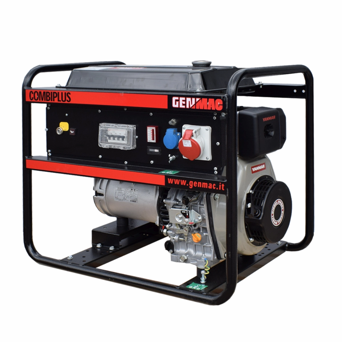 Generator de curent GENMAC CombiPlus G6500YEO GP putere maxima 6,6 kVA/400V motor Yanmar L100