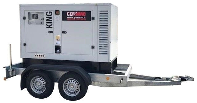 Soundproof generator GENMAC King G80IS maximum power 88kVA 400V IVECO engine