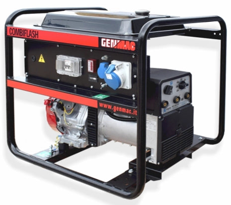 Power and welding generator GENMAC CombiFlash RG201HO-M P maximum 7.1 kVA 230V Honda GX390 engine