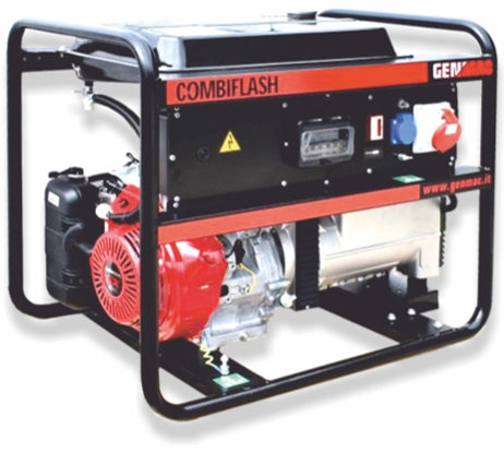 Generator de curent si sudura GENMAC CombiFlash G221HEO-M P maxim 7,2 kVA 230/400V motor Honda GX390