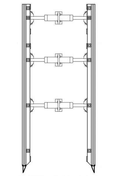 Bank support panel CONDOR MA 600 h 600 x L 3,000 mm