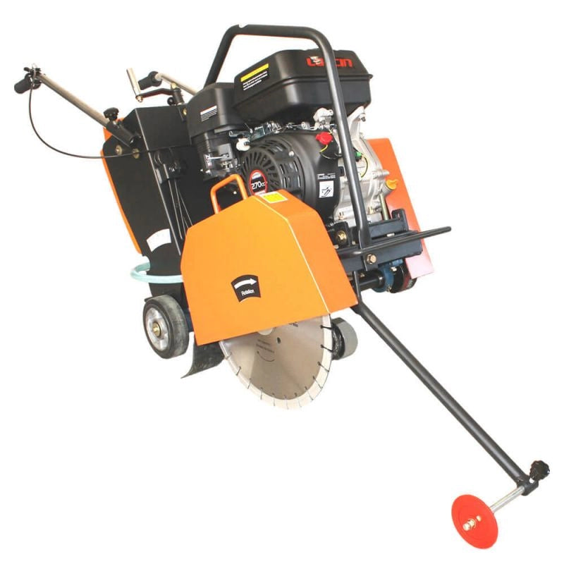 Asphalt/concrete cutting machine BISONTE MTA400L Loncin G270F 9 hp disc Ø 400 mm optional