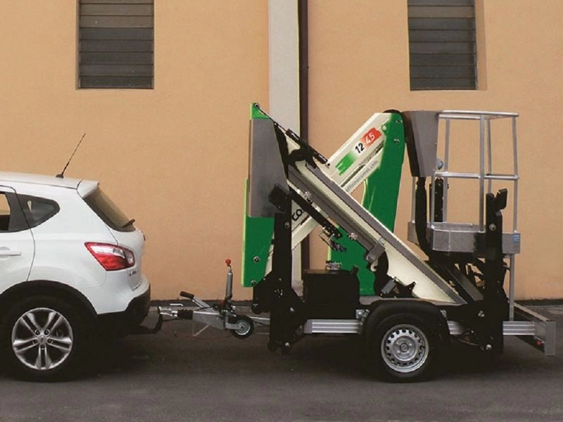 Nacela remorcabila cu brat telescopic COMET XTrailer 12 H lucru 12m L laterala 4.5m Sarcina 200KG