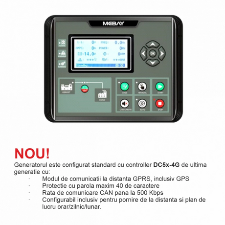 Generator insonorizat SENCI SCDE72i-YS putere maxima 71.5 kVA 400V ATS inclus