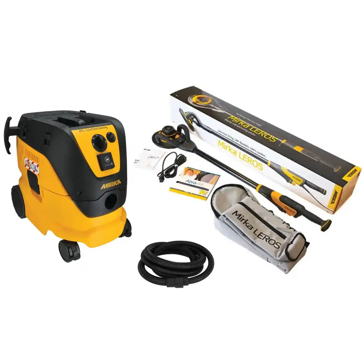 Masina de slefuit glet Mirka LEROS 950CV + aspirator 1230 L AFC, 4m