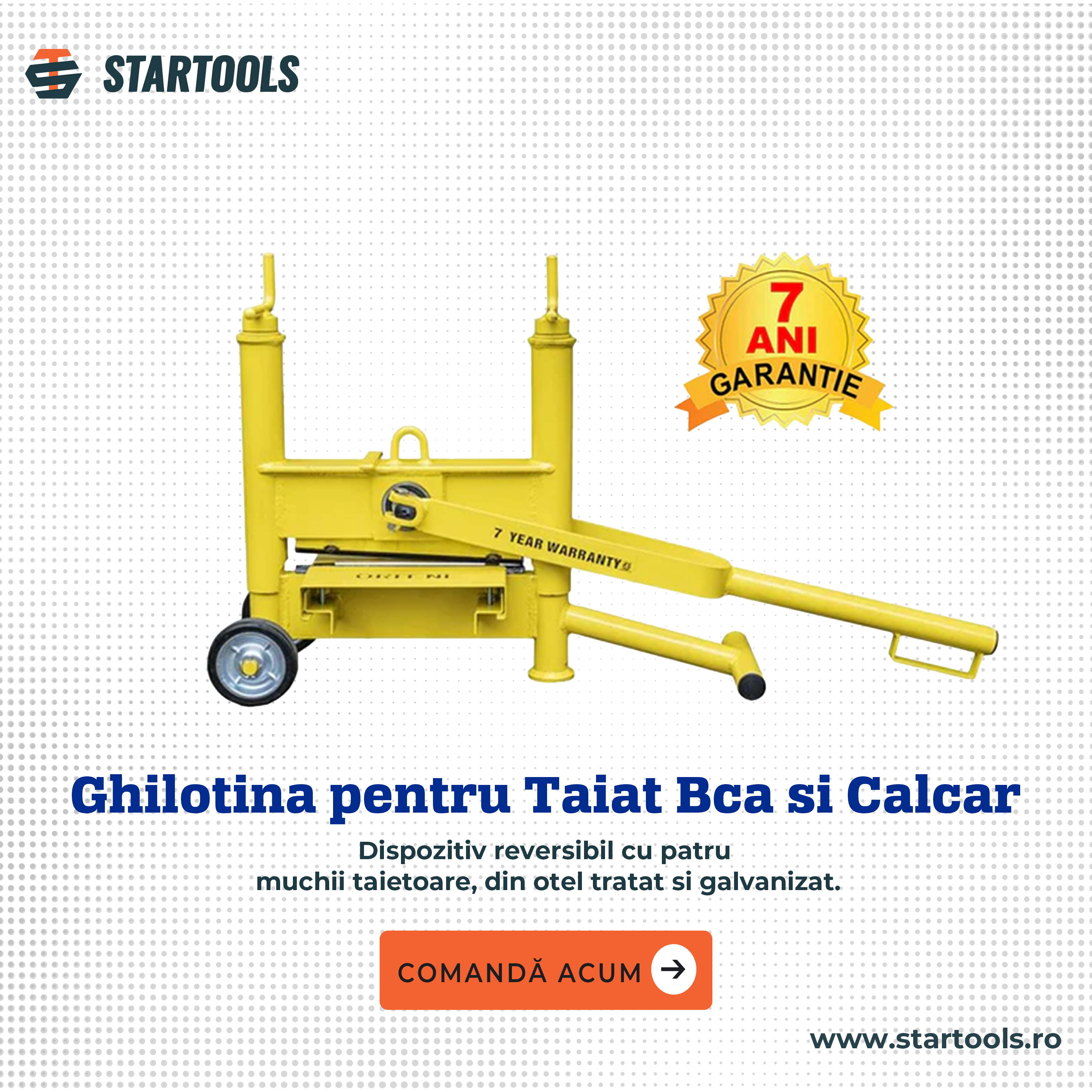 Ghilotina pentru Taiat Bca si Calcar, Orit Tip 3300Sl