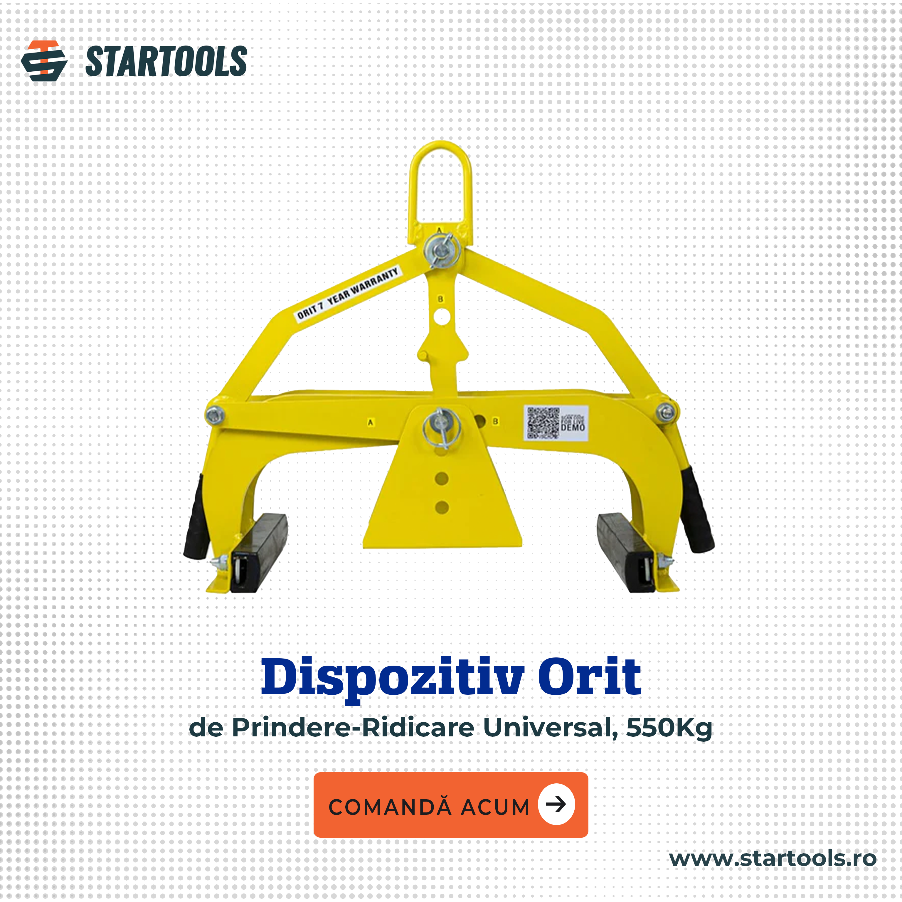 Orit Universal Grip-Lift Device, 550Kg H420