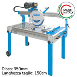 Masina de taiat ceramica/caramida POLIERI Arca - 1500 mm, 230V 2,8 kW disc Ø 350 mm