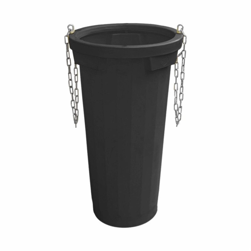 Tub standard pentru evacuare deseuri, TEKCNOPLAST ( NEGRU )
